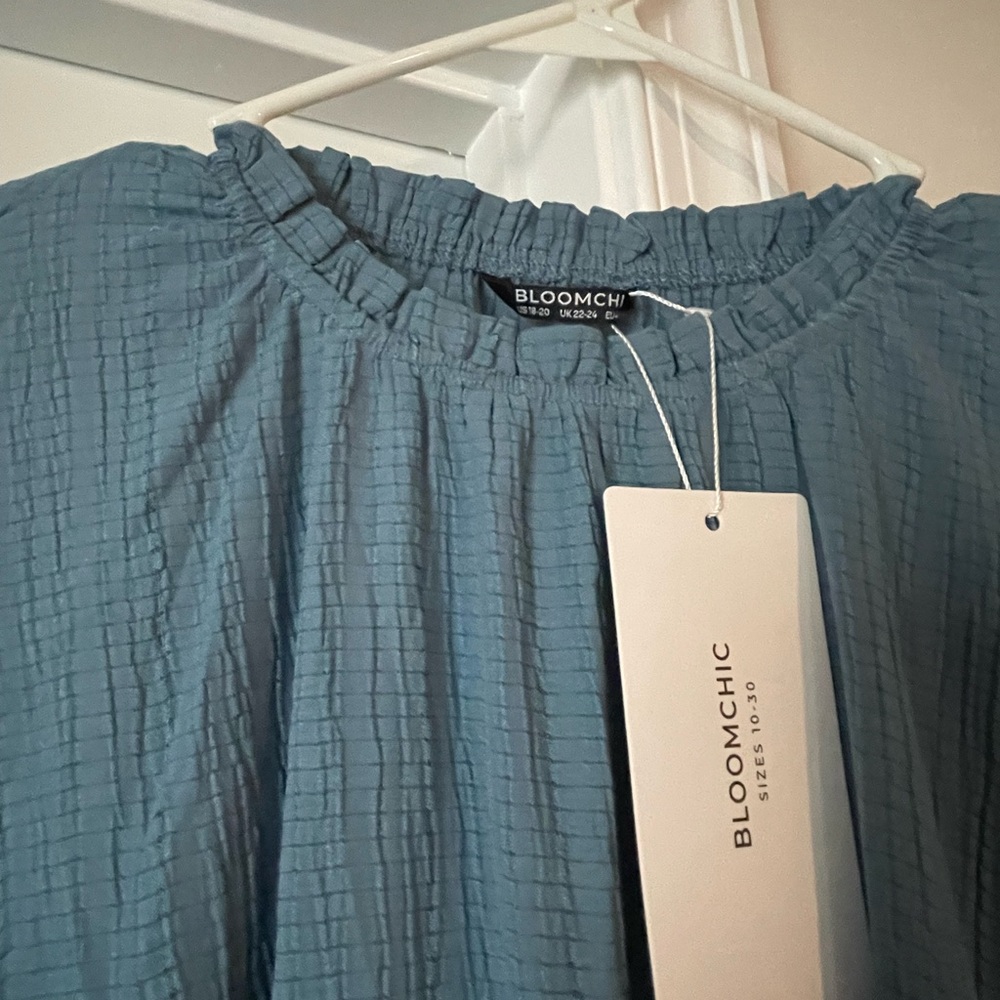 (SALE $10) BloomChic Blue Midi Dress - Picture 2 of 3
